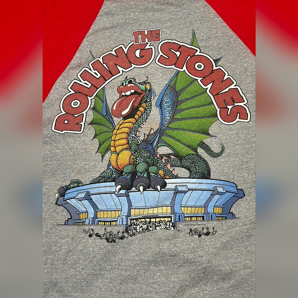 1981 Rolling Stones "Tattoo You" tour raglan shirt.